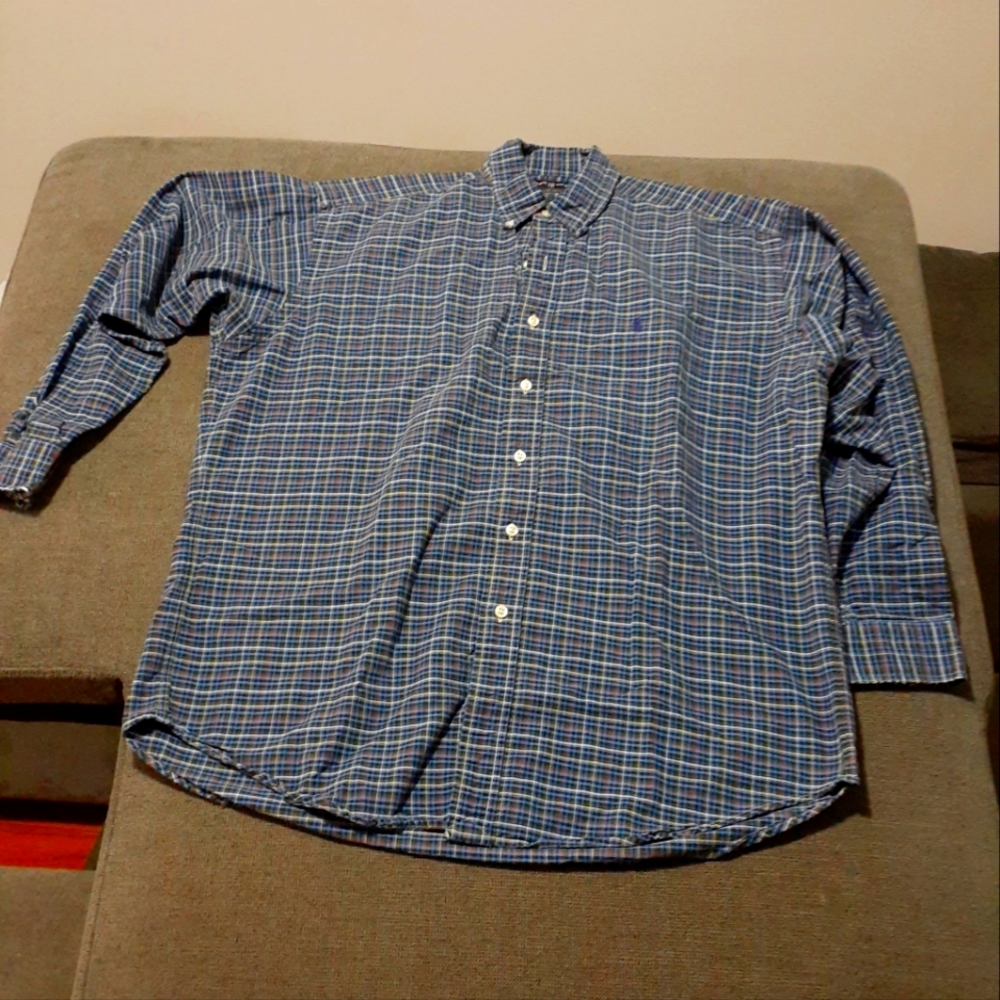 Ralph Lauren Dress Shirt Blake Large Multicolor